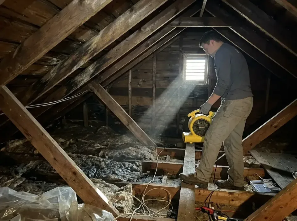 attic-water-damage-drying-proc-007 — frequently asked questions, Emergency Water Extraction & 24/7 Flood Response in Fond du…